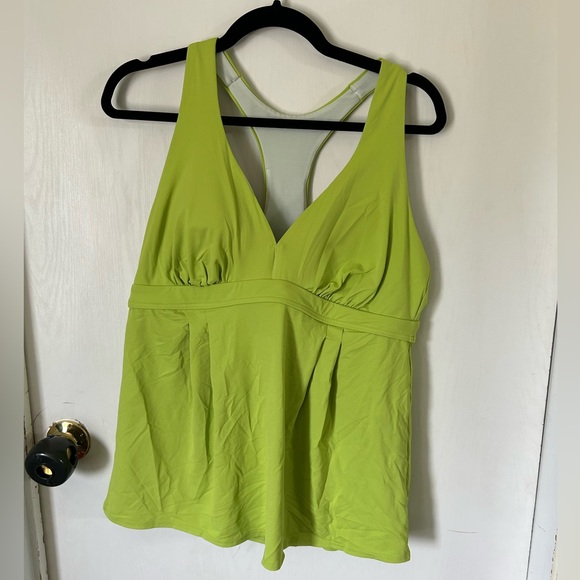 Lands' End Swim Size 4 Lands End Lime Green Tankini Swim Top Poshmark